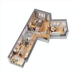 2-к квартира, вторичка, 64м2, 16/17 этаж