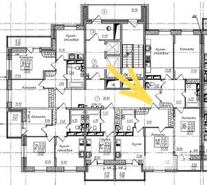 1-к квартира, вторичка, 45м2, 5/17 этаж