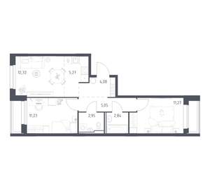 2-к квартира, вторичка, 55м2, 2/16 этаж