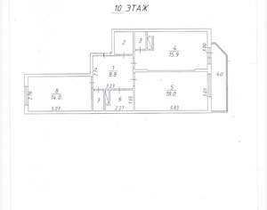 2-к квартира, вторичка, 68м2, 10/19 этаж
