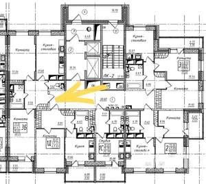 3-к квартира, вторичка, 68м2, 8/17 этаж