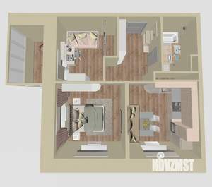 2-к квартира, вторичка, 47м2, 17/17 этаж