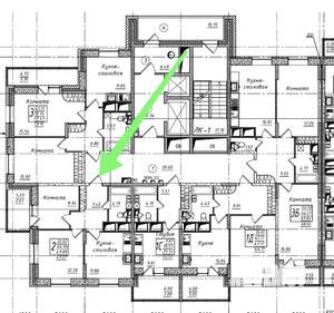 2-к квартира, вторичка, 47м2, 17/17 этаж