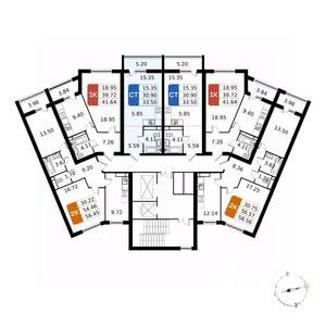 Студия квартира, вторичка, 34м2, 13/17 этаж