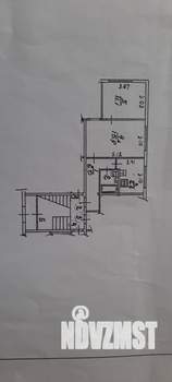 2-к квартира, вторичка, 43м2, 1/4 этаж