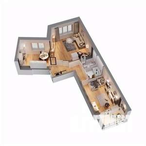 2-к квартира, вторичка, 64м2, 15/17 этаж