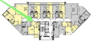 1-к квартира, вторичка, 36м2, 9/17 этаж
