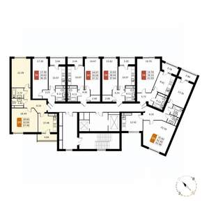 2-к квартира, вторичка, 57м2, 15/17 этаж