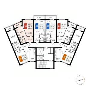 1-к квартира, вторичка, 42м2, 6/17 этаж