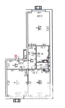 2-к квартира, вторичка, 59м2, 16/17 этаж