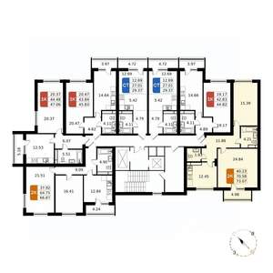 2-к квартира, вторичка, 73м2, 16/17 этаж