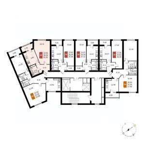 1-к квартира, вторичка, 41м2, 4/17 этаж