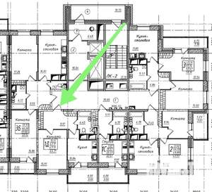 1-к квартира, вторичка, 44м2, 16/17 этаж