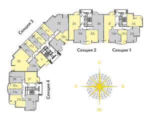 1-к квартира, вторичка, 36м2, 9/17 этаж