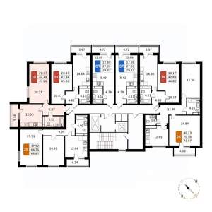 1-к квартира, вторичка, 47м2, 13/17 этаж