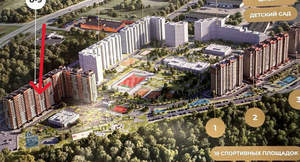 1-к квартира, вторичка, 38м2, 2/17 этаж