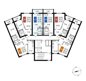 Студия квартира, вторичка, 34м2, 11/17 этаж