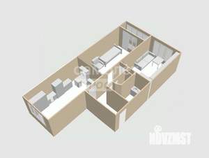 2-к квартира, вторичка, 58м2, 10/17 этаж