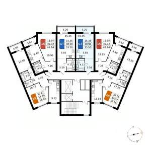 Студия квартира, вторичка, 34м2, 17/17 этаж