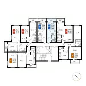 Студия квартира, вторичка, 29м2, 13/17 этаж