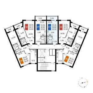 Студия квартира, вторичка, 34м2, 7/17 этаж