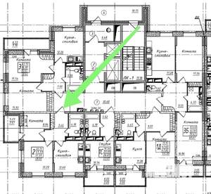 2-к квартира, вторичка, 48м2, 4/17 этаж