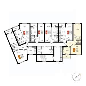 2-к квартира, вторичка, 57м2, 16/17 этаж