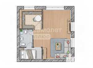 1-к квартира, вторичка, 31м2, 1/5 этаж