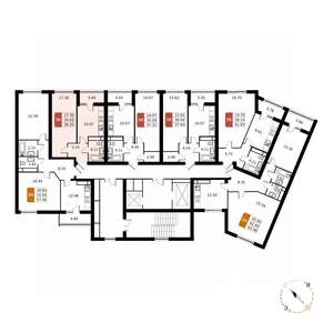 1-к квартира, вторичка, 36м2, 4/17 этаж