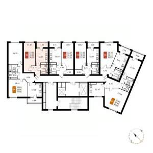 1-к квартира, вторичка, 36м2, 9/17 этаж