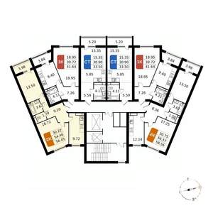 2-к квартира, вторичка, 56м2, 13/17 этаж