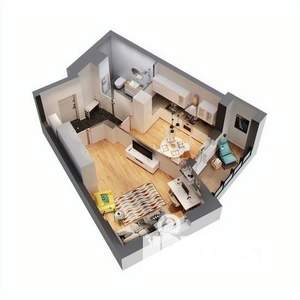 1-к квартира, вторичка, 41м2, 8/17 этаж