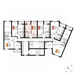1-к квартира, вторичка, 37м2, 12/17 этаж