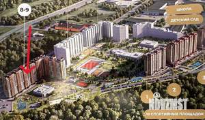 2-к квартира, вторичка, 58м2, 10/17 этаж