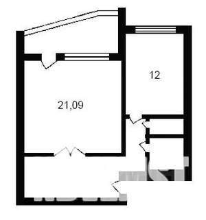1-к квартира, вторичка, 51м2, 16/17 этаж