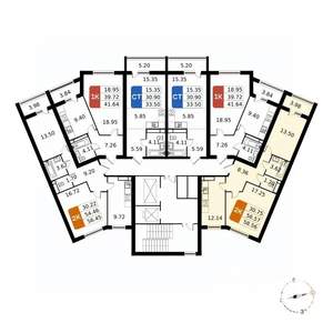 2-к квартира, вторичка, 59м2, 3/17 этаж