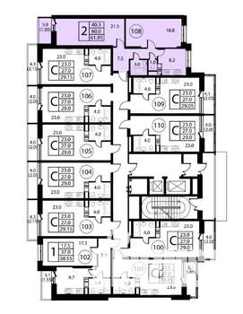 Студия квартира, вторичка, 28м2, 2/12 этаж