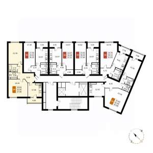 2-к квартира, вторичка, 57м2, 16/17 этаж