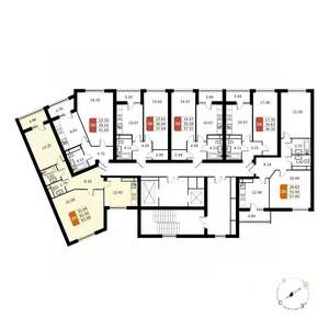 2-к квартира, вторичка, 64м2, 4/17 этаж