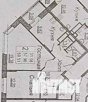 2-к квартира, вторичка, 58м2, 13/18 этаж