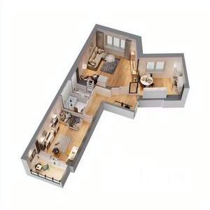 2-к квартира, вторичка, 64м2, 12/17 этаж