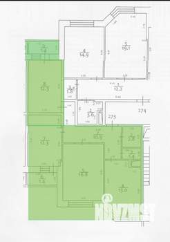 3-к квартира, вторичка, 70м2, 14/18 этаж