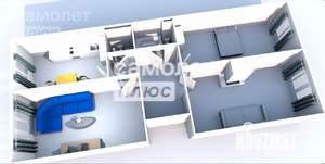 3-к квартира, вторичка, 78м2, 4/17 этаж