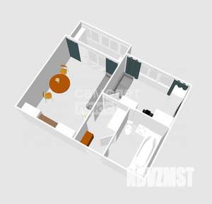 1-к квартира, вторичка, 33м2, 8/17 этаж