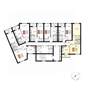 2-к квартира, вторичка, 57м2, 16/17 этаж