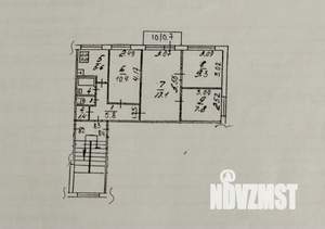 4-к квартира, вторичка, 60м2, 3/5 этаж