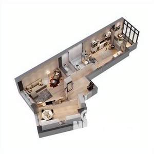 2-к квартира, вторичка, 56м2, 3/17 этаж