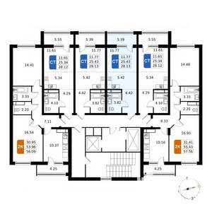 Студия квартира, вторичка, 28м2, 11/17 этаж