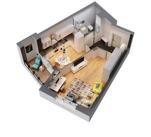 1-к квартира, вторичка, 42м2, 3/17 этаж