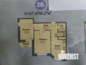 2-к квартира, вторичка, 58м2, 8/18 этаж